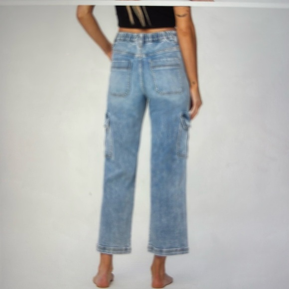 VERVET high rise Dixie utility/cargo jeans plus size Womens 20W light wash 90’s - Picture 4 of 16